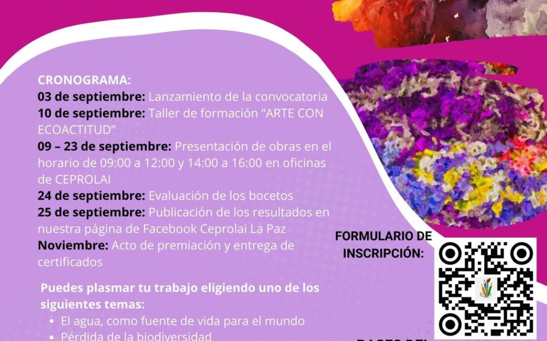 CONCURSO DE DIBUJO Y PINTURA ARTE CON ECOACTITUD