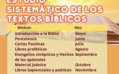 ESTUDIO SISTEMÁTICO DE LOS TEXTOS BÍBLICOS